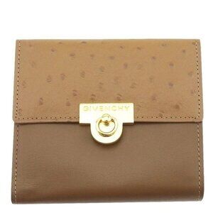 GIVENCHY Clasp Wallet Lizard Style Authentic Used t23512